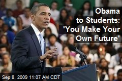 Obama's message to students on the importance of education. Photo Credit: newser.com