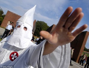 Ku Klux Klan today is alive and well. Photo Credit: dailymail.co.uk