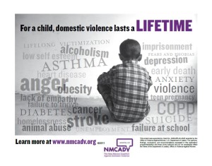 Domestic violence includes children. Photo Credit: nmcadv.org