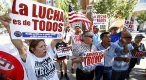 Growing protest against Trump by more Hispanics 