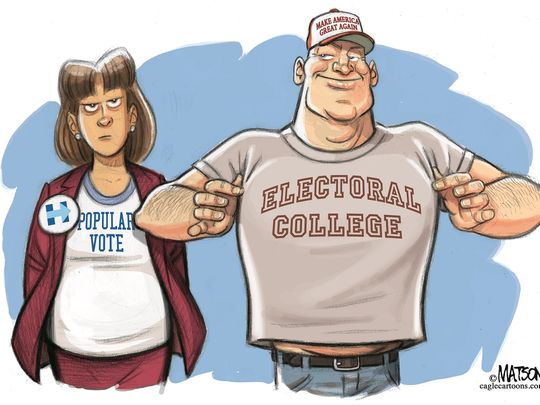 the popular vote and the Electoral college